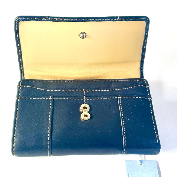 Liz Claiborne Genuine Leather Black Tri-Fold Ladies Wallet New With Tags - Picture 6 of 9